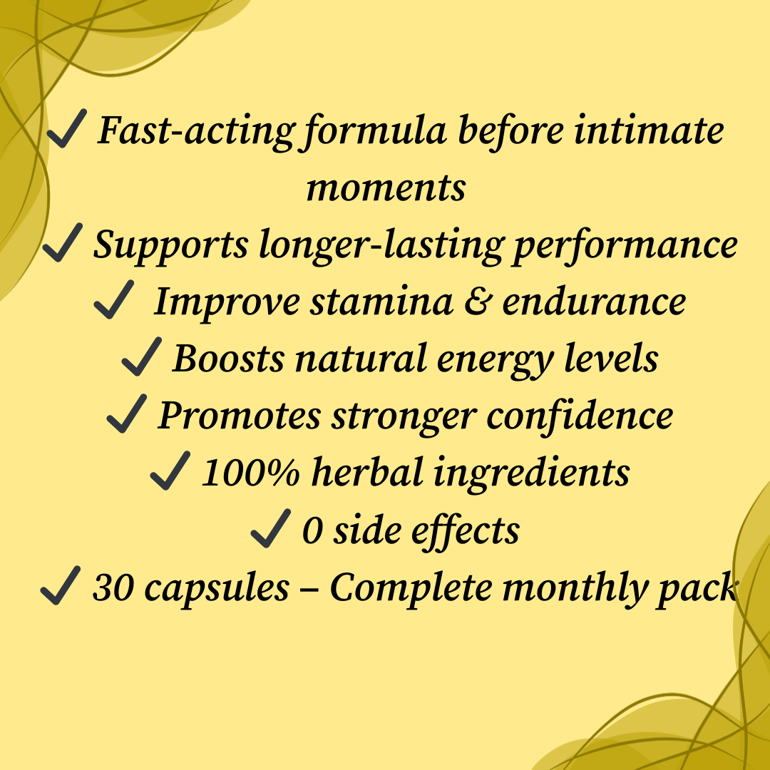 Rijanol Power Booster Capsules Before Intimacy. 100% Natural (0 side Effects).