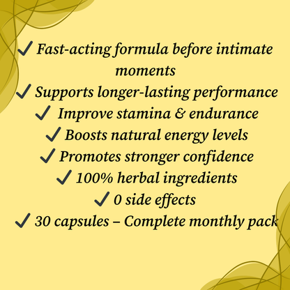 Rijanol Power Booster Capsules Before Intimacy. 100% Natural (0 side Effects).